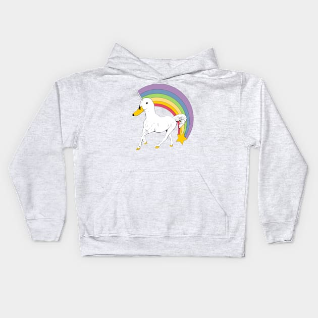 Duckiecorn Kids Hoodie by Lab Reject Studios